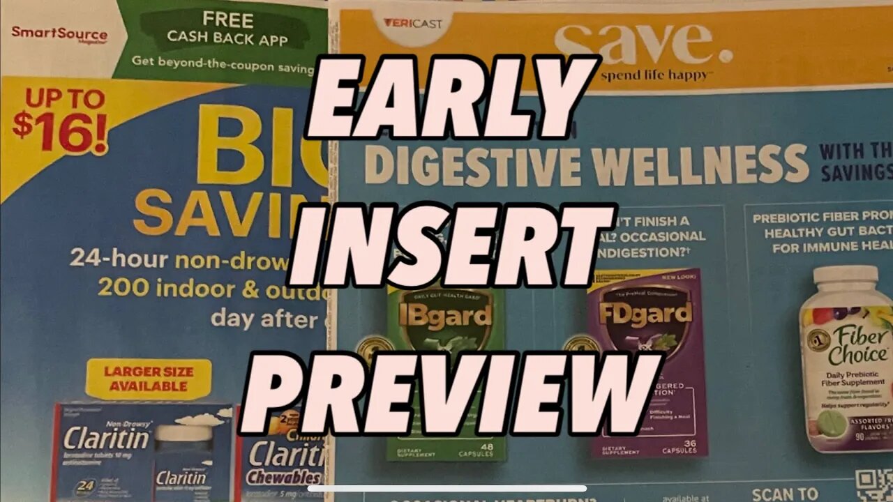 Early Inserts Preview #couponingwithdee #earlyinsertspreview