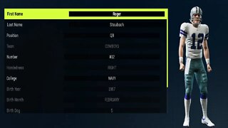 How To Create Roger Staubach Madden 23