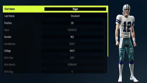 How To Create Roger Staubach Madden 23