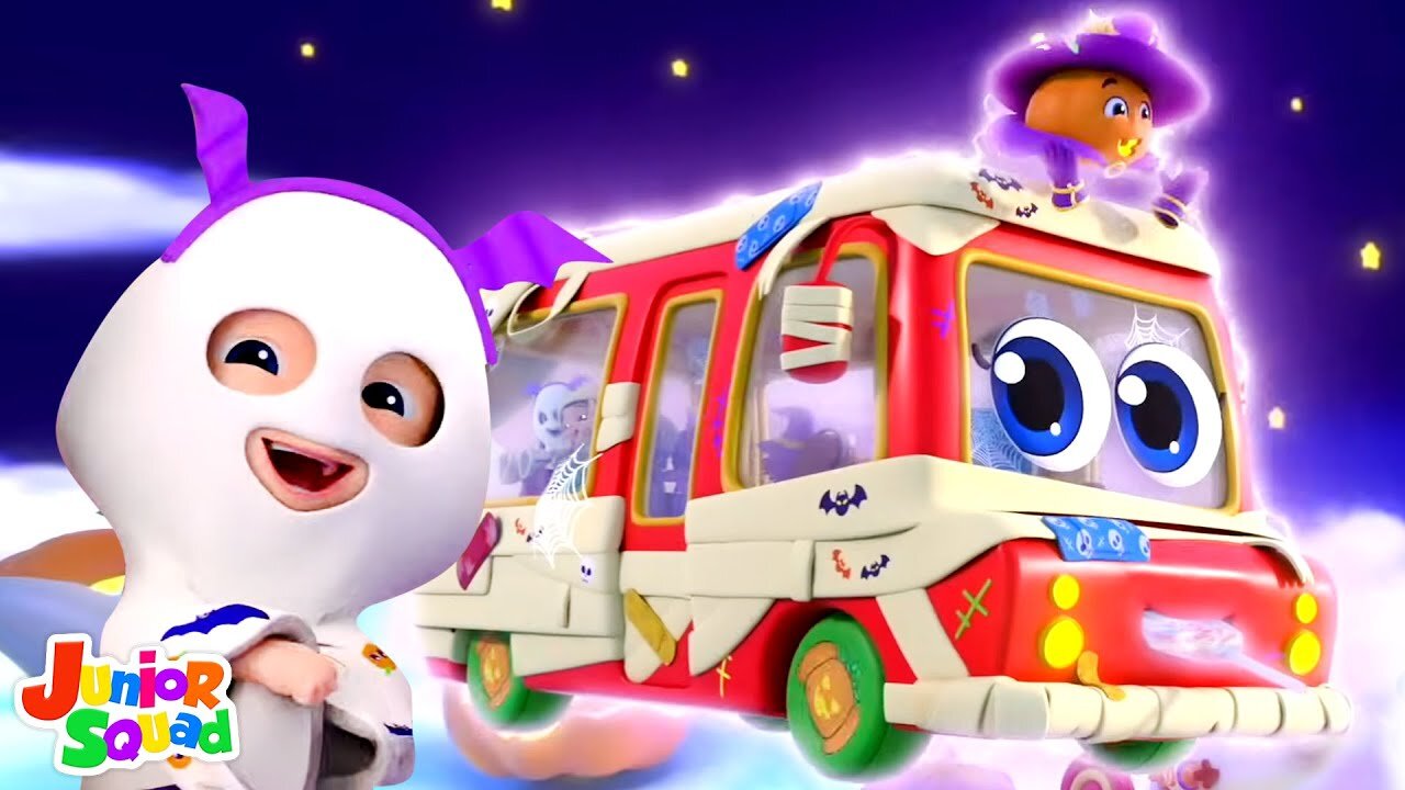 Boo! Wheels on the Bus - Halloween Songs & Spooky Rhymes for Children