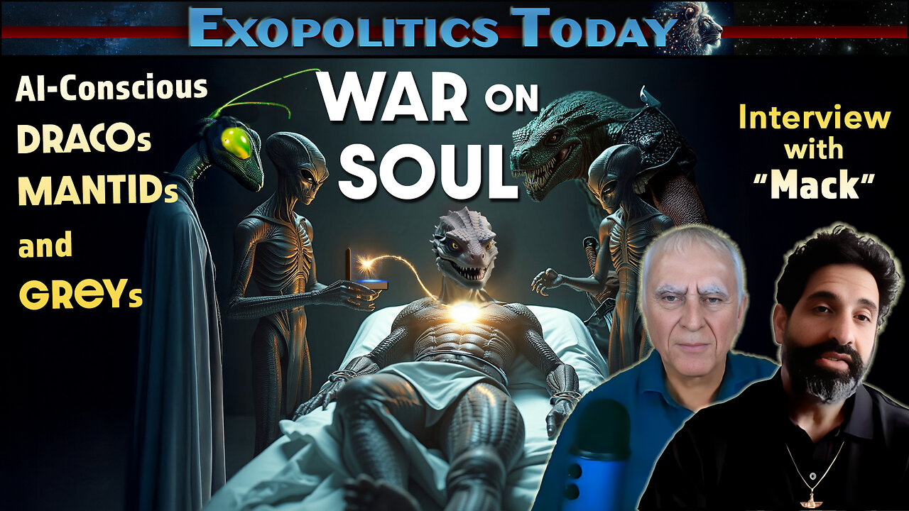 The Cosmic War between Soul-bearing Humans and AI-Conscious Dracos & Grays