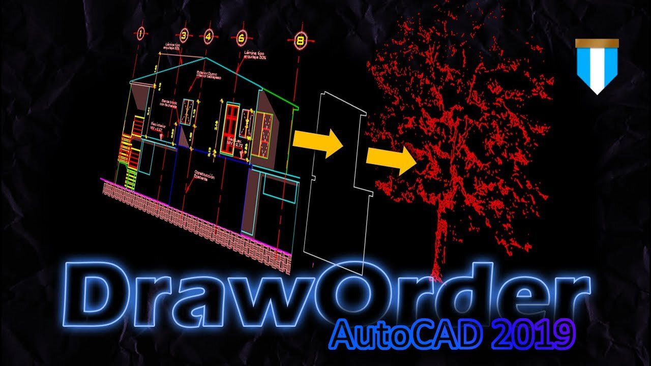 Como ordenar objetos superpuestos - Draw order - AutoCAD