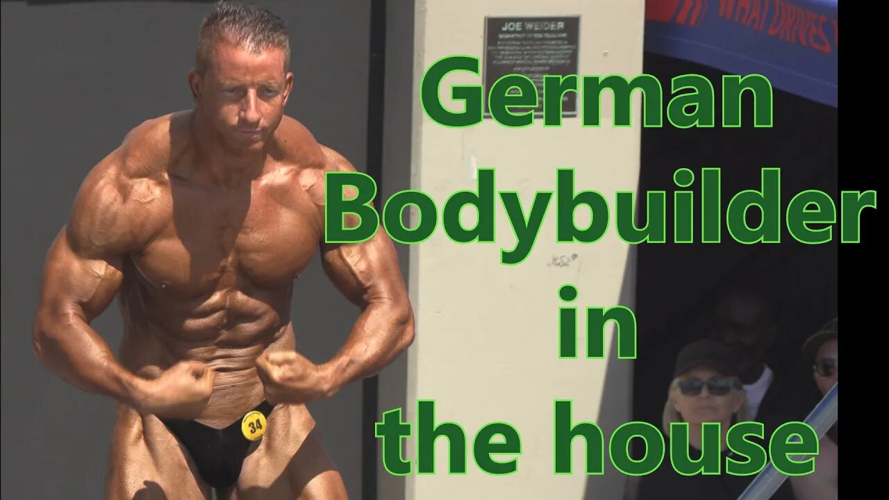 German Bodybuilder Competes at Muscle Beach #bodybuilding #fitness