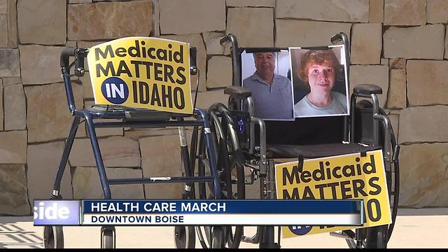 Hundreds March For Health Care in Boise