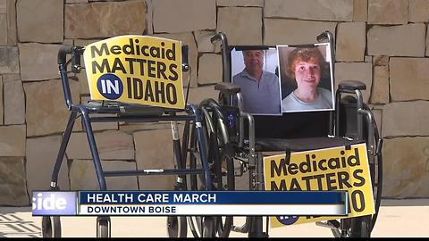 Hundreds March For Health Care in Boise