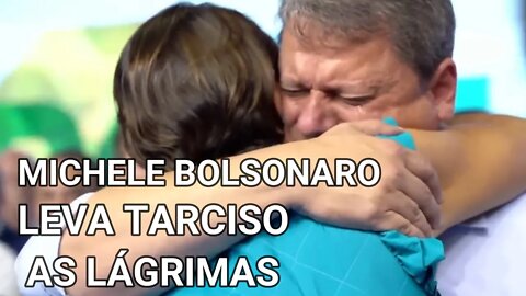 MICHELE BOLSONARO LEVA TARCISO O FUTURO GOVERNADOR DE SÃO PAULO AS LÁGRIMAS.