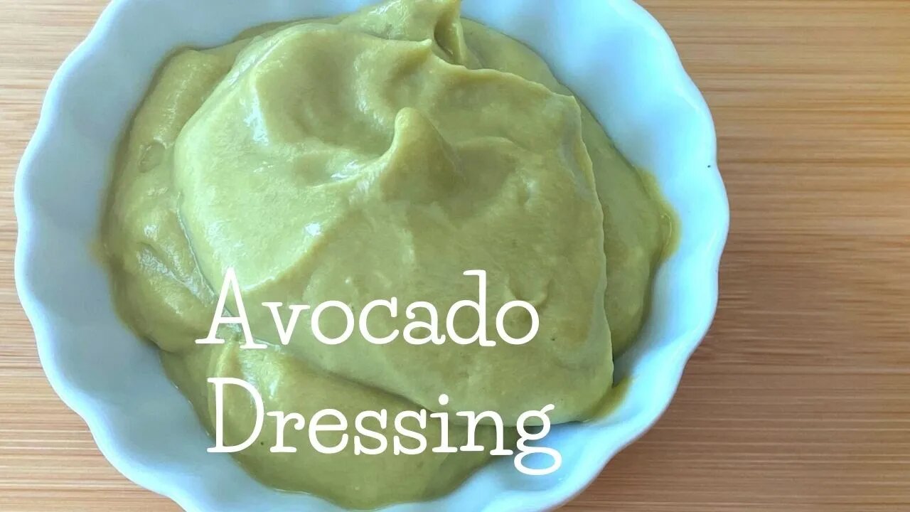 Avocado Lemon Lime Dressing for Salad