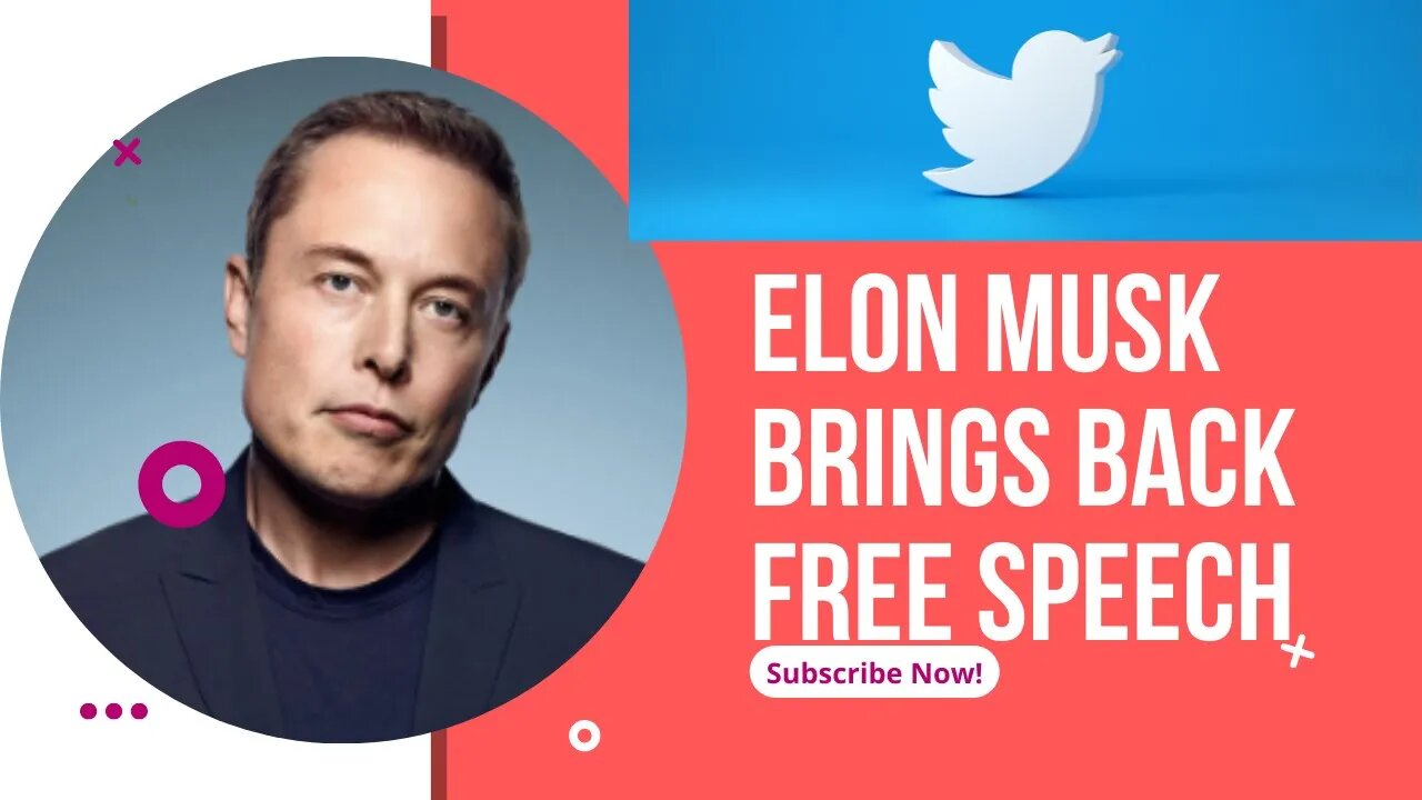 Elon Musk Bought Twitter...Free Speech is Back!