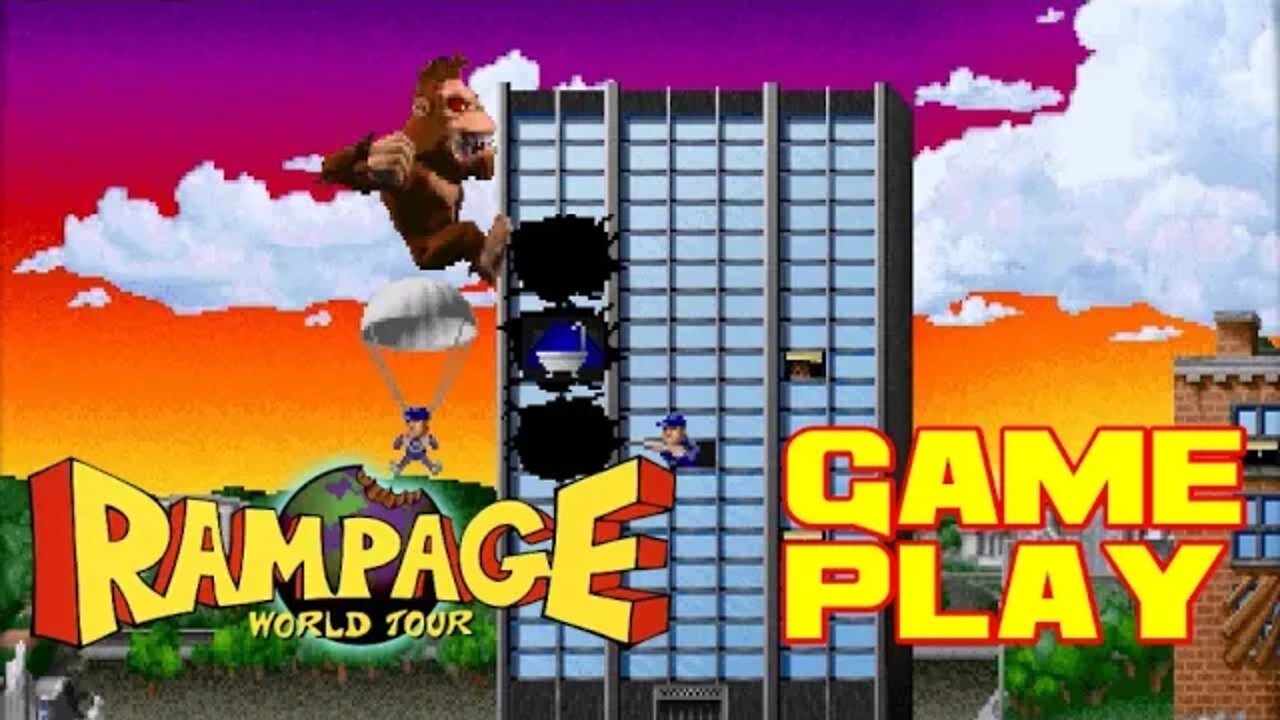 Rampage World Tour - Arcade Gameplay 😎Benjamillion