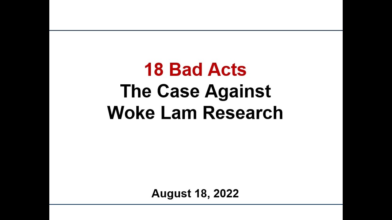 18 Bad Acts: The Case Against Woke Lam Research (LRCX)