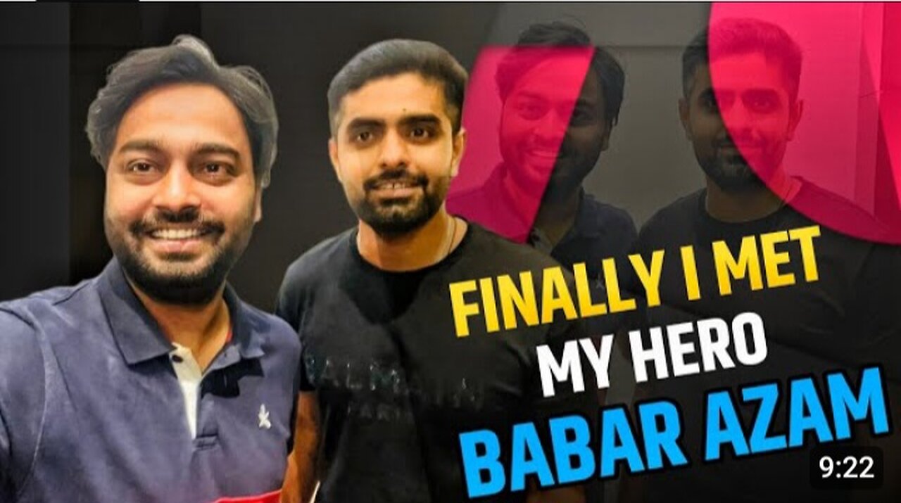 Reaction Finally I met my Hero Babar Azam | I will never forget meeting With Babar Azam #babarazam