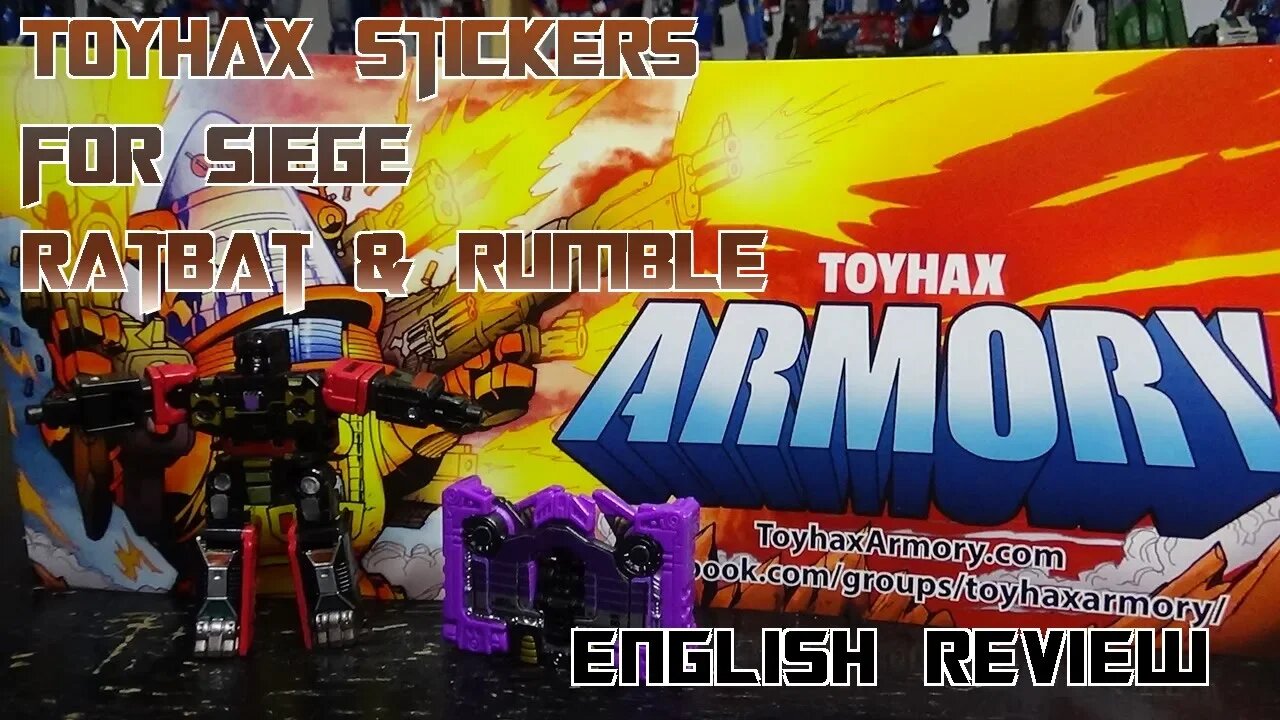 Video Review for Toyhax Stickers for Siege Ratbat & Rumble