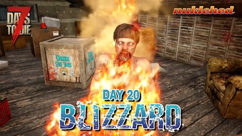 Blizzard: Day 20 | 7 Days to Die Alpha 19.1 Gameplay Series