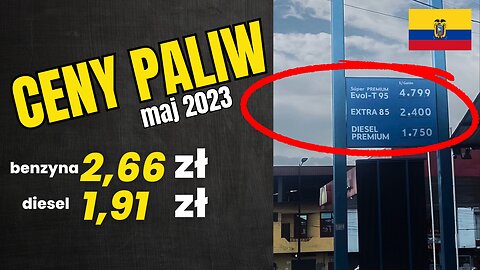 Ile kosztuje paliwo⛽️ w Ekwadorze?⏐maj 2023