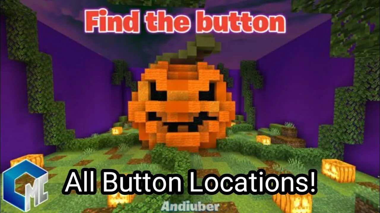 Minecraft - Find the Button Halloween, All Buttons! (Halloween Special)