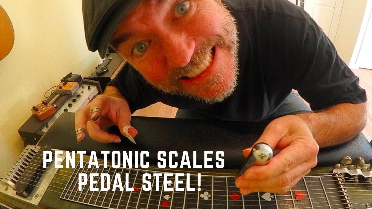 Pentatonic scales for pedal steel guitar lesson! 3 positions minor and major !