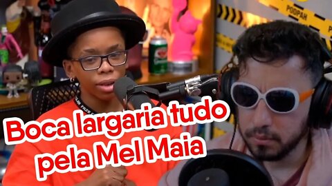 Lindinho reagindo "BOCA LARGARIA TUDO PELA MEL MAIA"