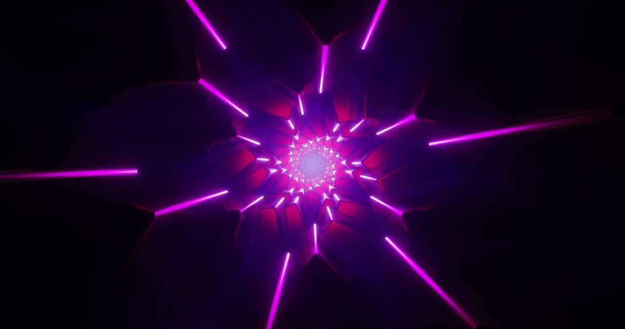 👍 SCREENSAVER NO SOUND 5 hour (4k vj loop with red pink tunnel)