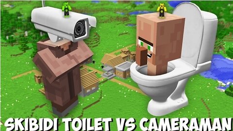 Who is STRONGER SKIBIDI TOILET VILLAGER VS CAMERAMAN VILLAGER in Minecraft ? BIGGEST BATTLE ?