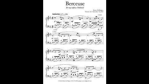 "Berceuse" by Robert W. Padgett