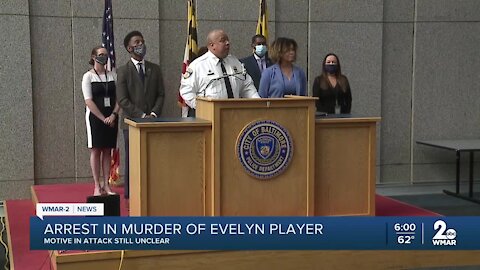 Suspect charged in connection to murder of Evelyn Player at Baltimore City church