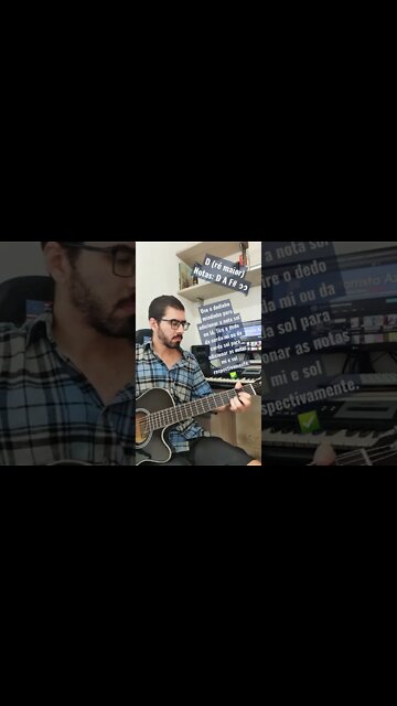 #Shorts Brinque com o acorde de ré maior 😄