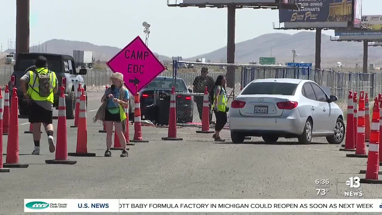 EDC Festival adding to the traffic along I-15 near the Speedway