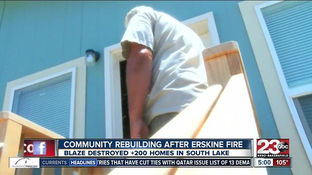 South Lake rebuilding one year after Erskine Fire