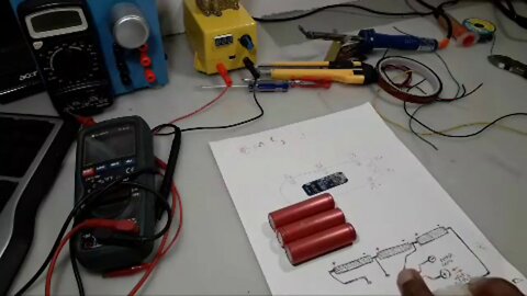 Soudure D'une Carte BMS S3 Pour Pile(BATTERIE) 18650 PCM(protection charge batterie)...