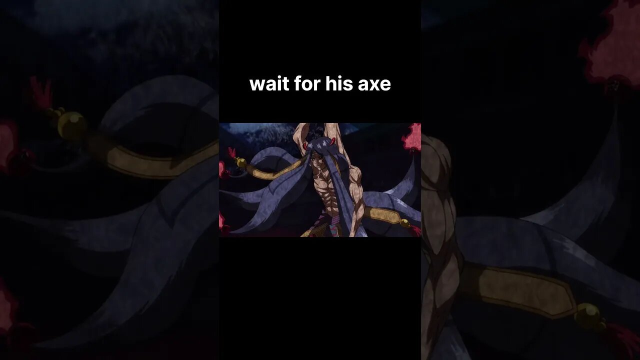 wait for his axe #animedit #animeshorts #shorts