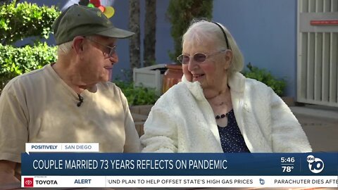 San Diego couple married 73 years reflects on COVID-19 time apart