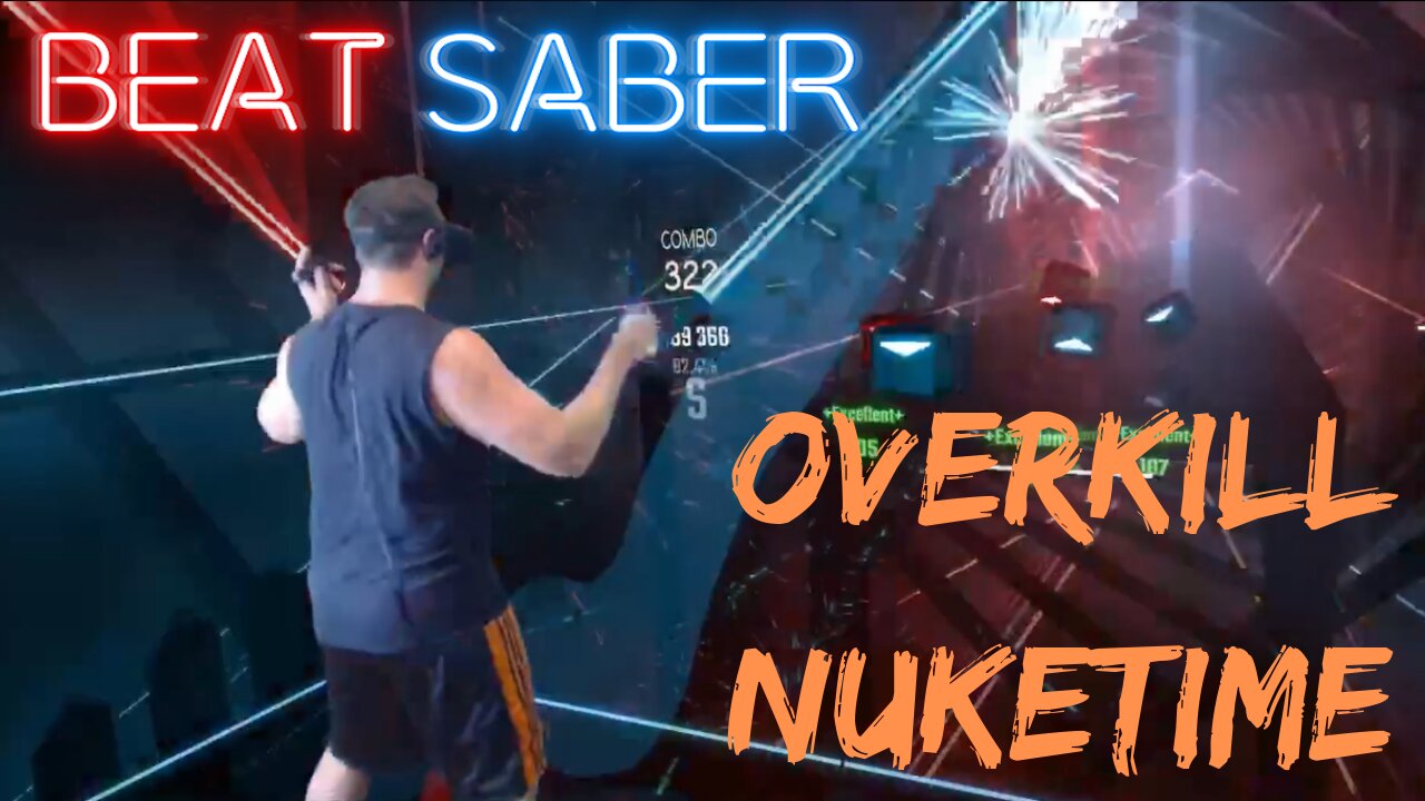 Beat Saber || Overkill (Nuketime) - Riot || Expert+ Mixed Reality