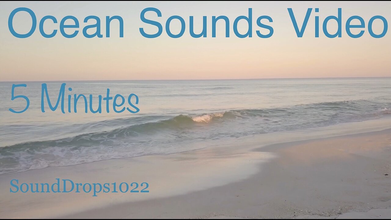 Listen To The Waves Crash With 5 Minutes Of Ocean Sounds Video