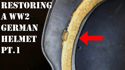 Restoring a WW2 German M40 Luftwaffe Helmet- Part 1