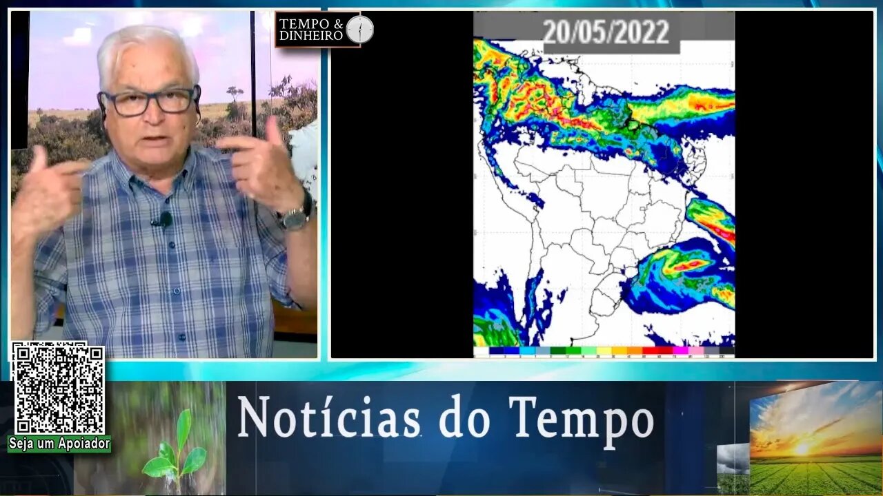 Previsão de frio extenso e intenso com chuva e potencial de geadas