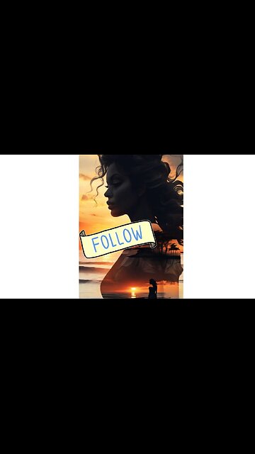 A beautiful double exposure that combines an goddess silhouette with sunset coast