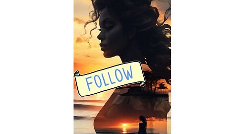 A beautiful double exposure that combines an goddess silhouette with sunset coast