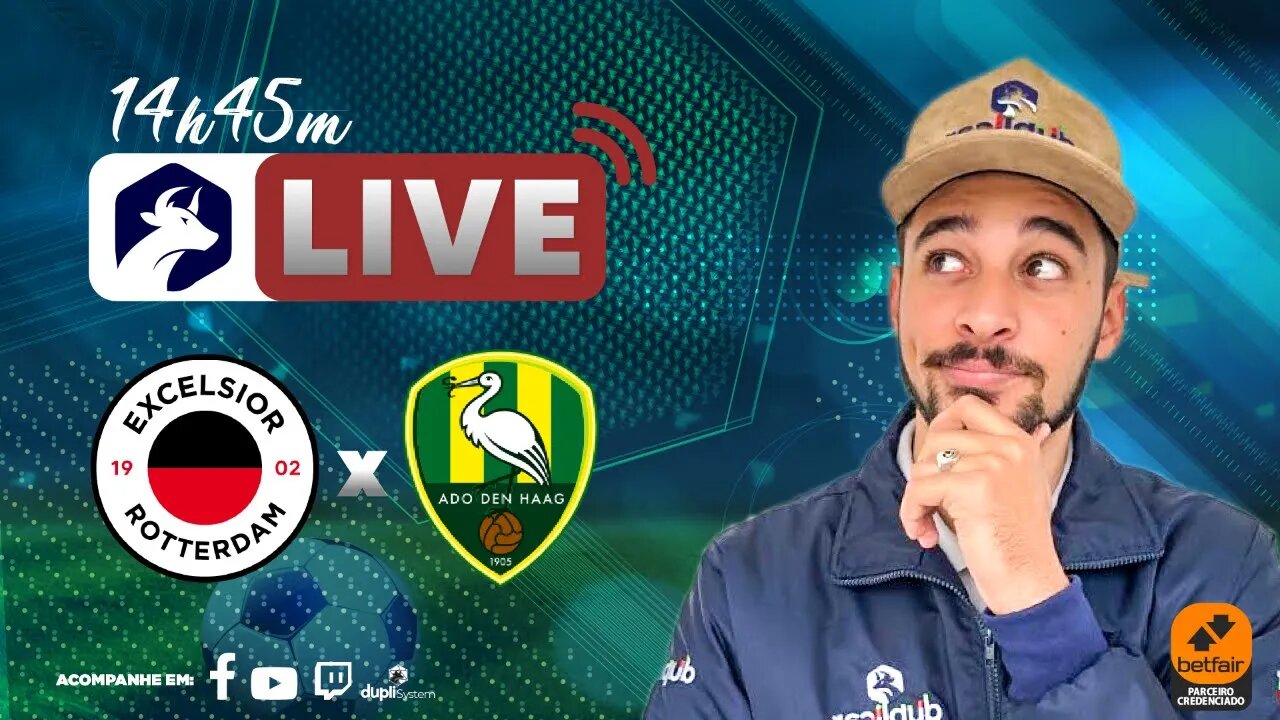 ⚽️ Trading Esportivo AO VIVO - Excelsior x Den Haag - Eredivisie - Aposta Esportiva ⚽️