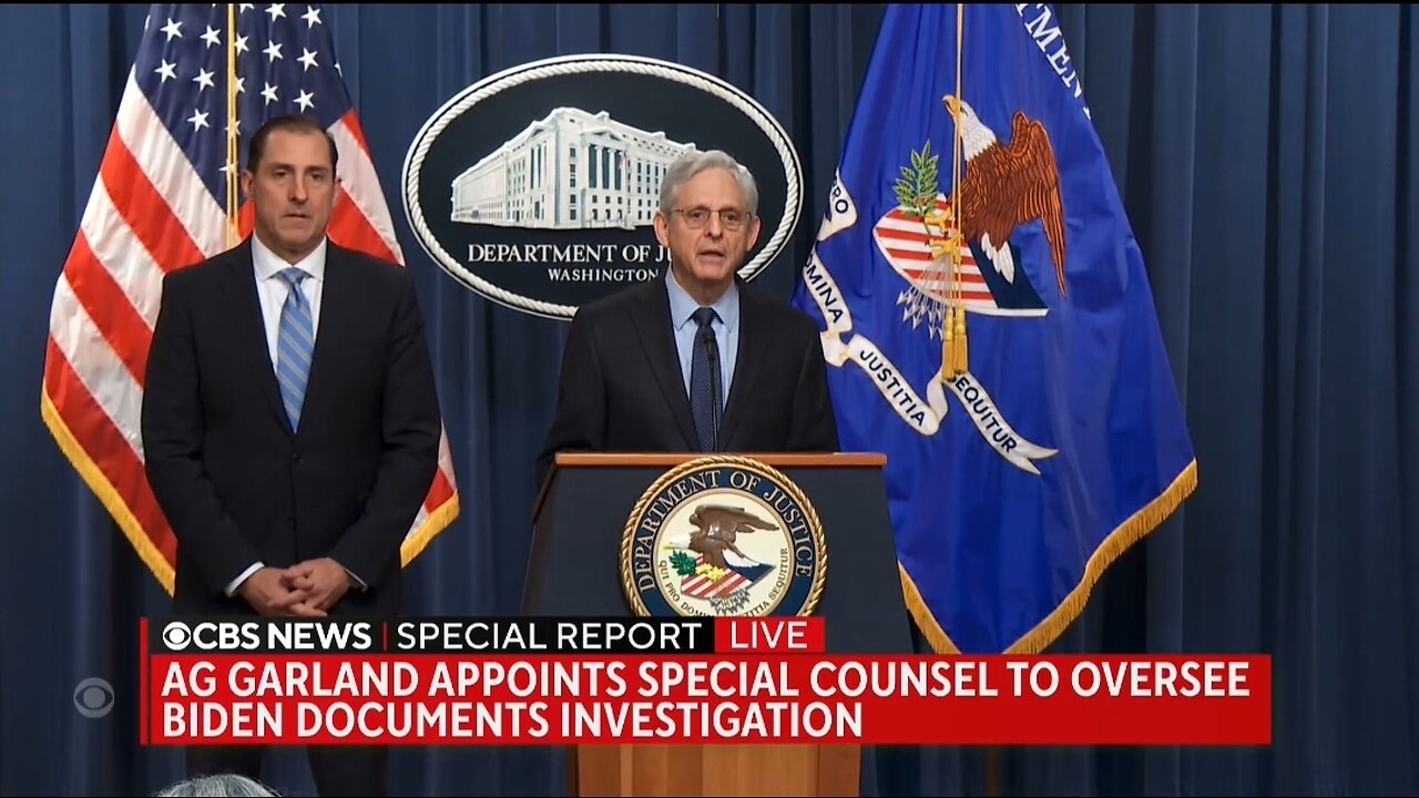 AG Garland Appoints Special Counsel To Investigate Biden’s Mishandling Of Classified Docs