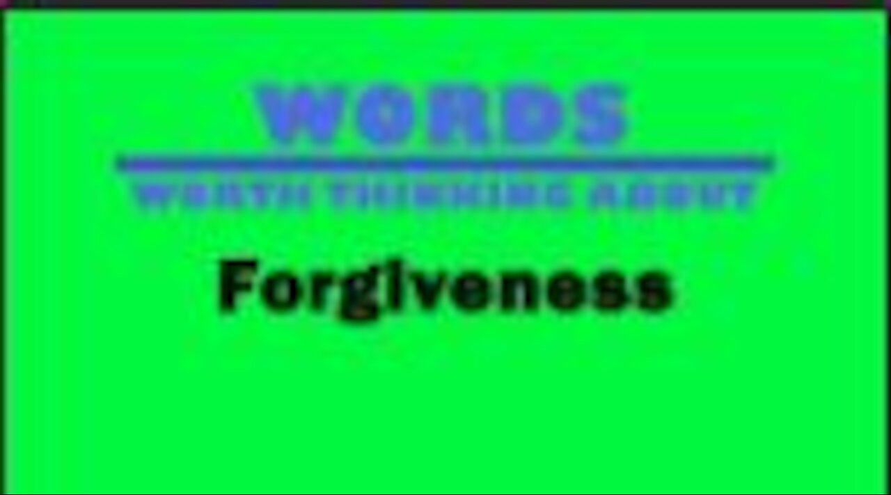 Forgiveness