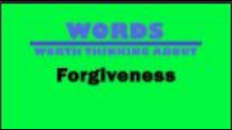 Forgiveness