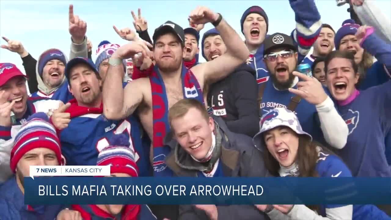 Bills Mafia makes the trip out to Kansas City to support the Buffalo Bills