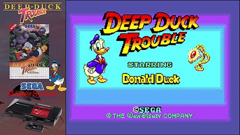 Deep Duck Trouble Starring Donald Duck (Sega Master System) - [Round 1: The Jungle, Scene 1: Savanna]
