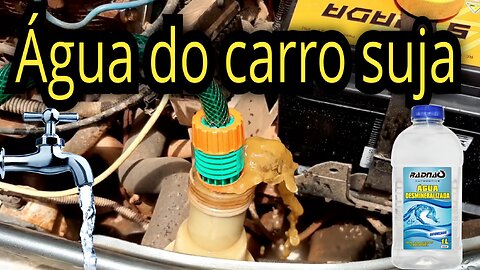 Agua no carro - Colocar agua no carro - Trocar agua do carro - Água dismeneralizada