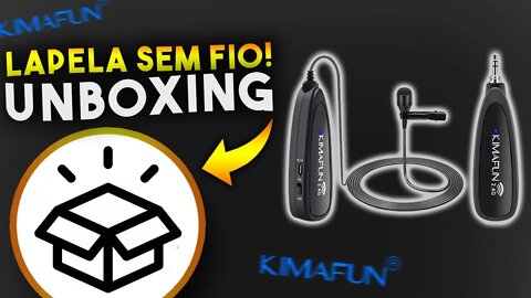 KIMAFUN KM H130-1 - Microfone de Lapela SEM FIO! VAI TE SURPREENDER! Unboxing e teste