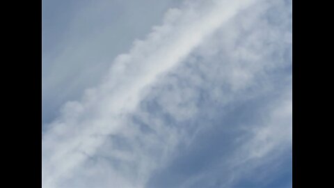 Geoengineering Münsterland 14.03.2024:Ein sich verbreitender Chemtrail neben bereits "Verschwadeten"