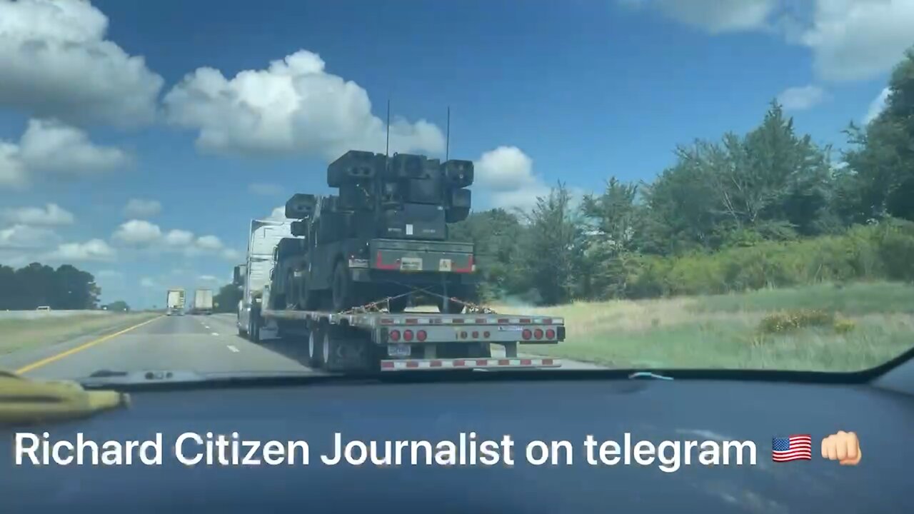 Journalist Films More Military Activity on His Route - 2526