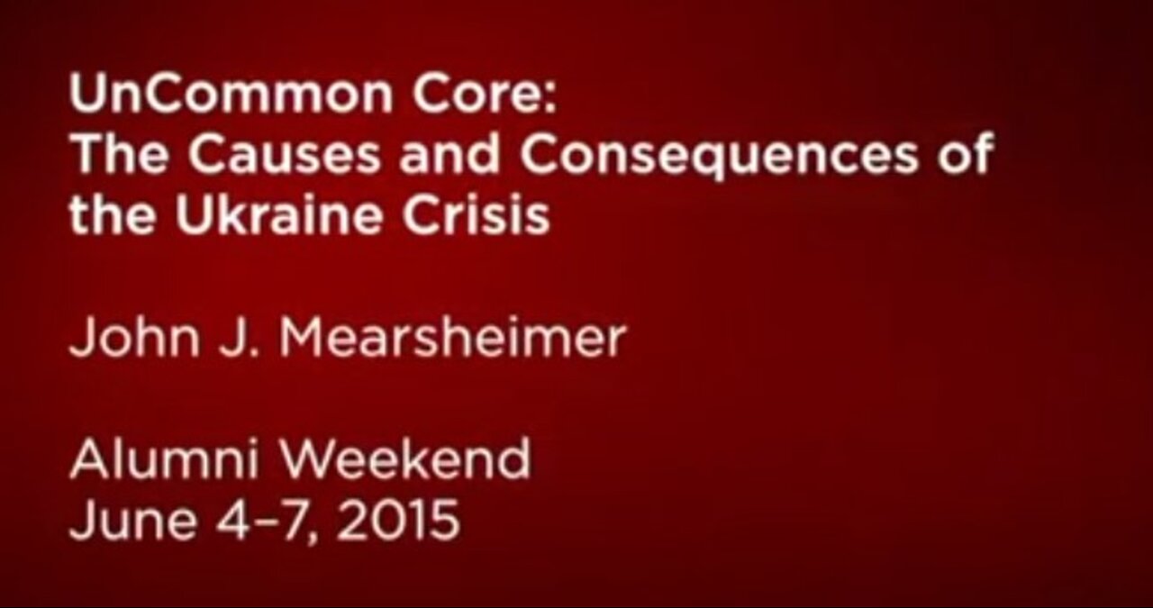 Ukraine / Putin Explained (2 of 4) John Mearsheimer (Full Video). Prediction comes True