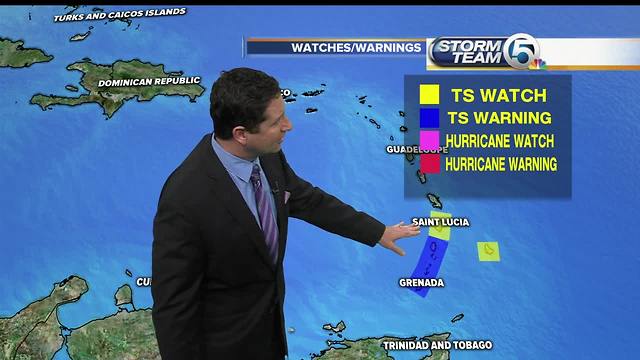 Tropical Storm Don heads toward eastern Caribbean