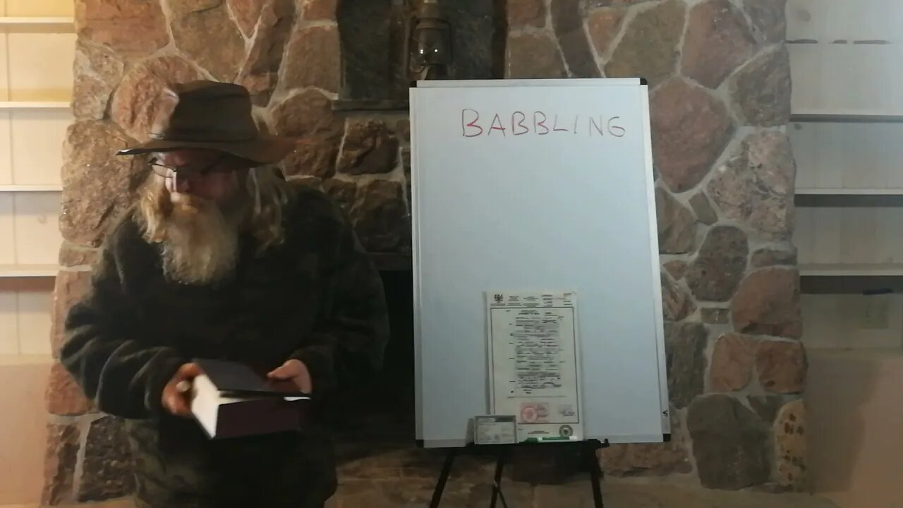 432 DEFINITION OF THE WORD: BABBLING